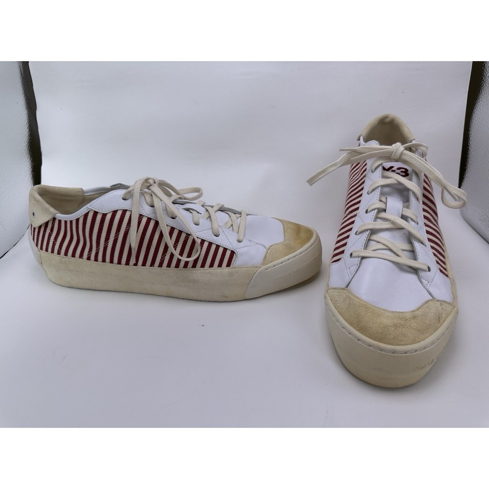Adidas Y-3 Yohji Yamamoto Striped Sneaker Size 11.5 G04874 Rare 2008 Red White